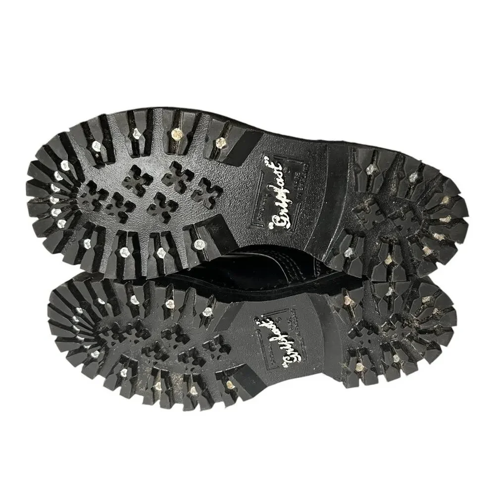 Original Gripfast Black Cap 6 Eye Steel Toe Leather Combat Boots Size 3.5 UK - Picture 11 of 14